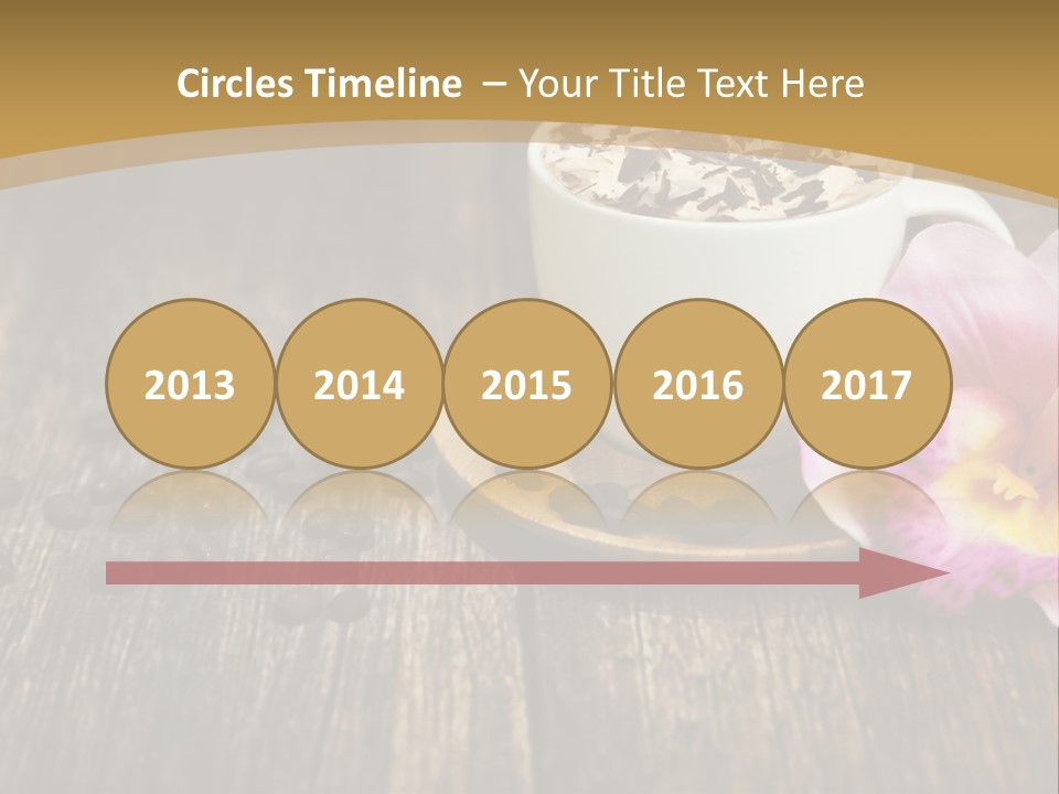 Coffee Cup Literature Aroma PowerPoint Template