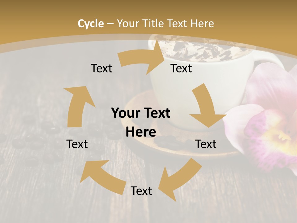 Coffee Cup Literature Aroma PowerPoint Template