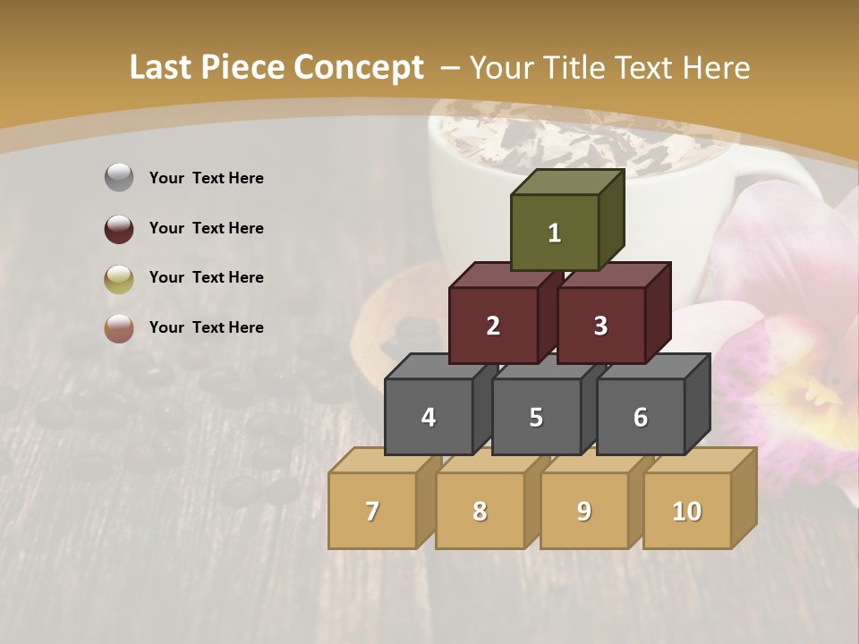 Coffee Cup Literature Aroma PowerPoint Template