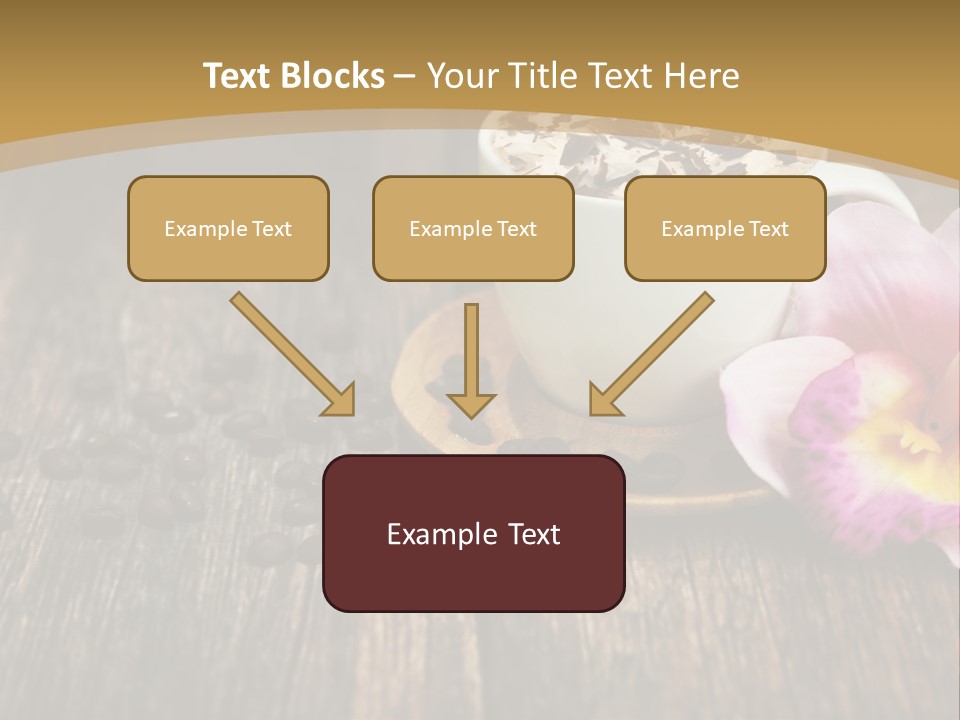 Coffee Cup Literature Aroma PowerPoint Template