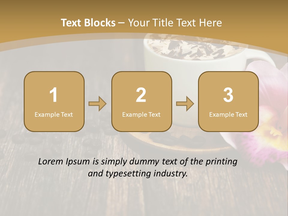 Coffee Cup Literature Aroma PowerPoint Template