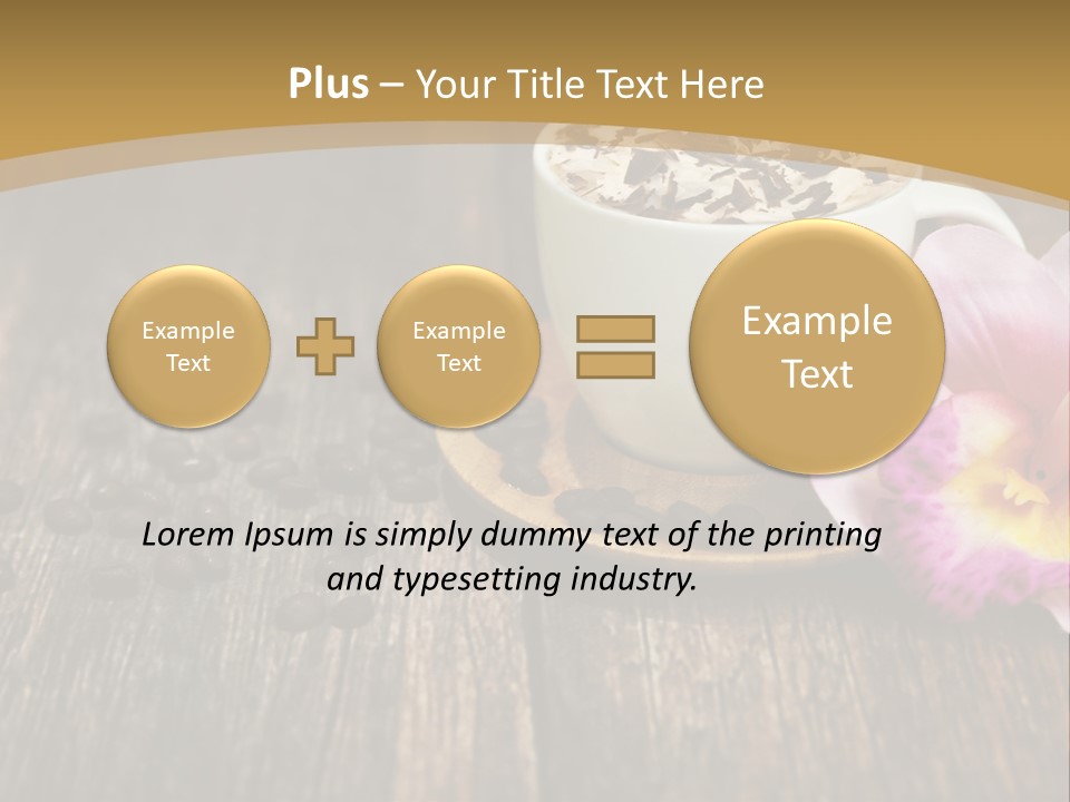 Coffee Cup Literature Aroma PowerPoint Template