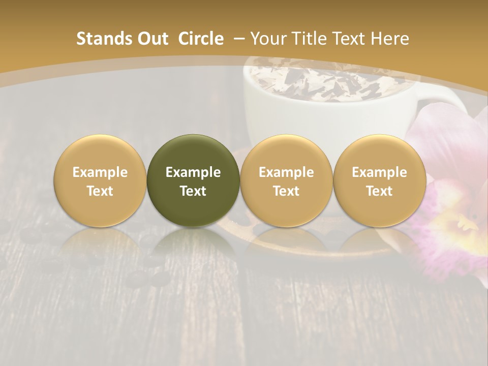 Coffee Cup Literature Aroma PowerPoint Template