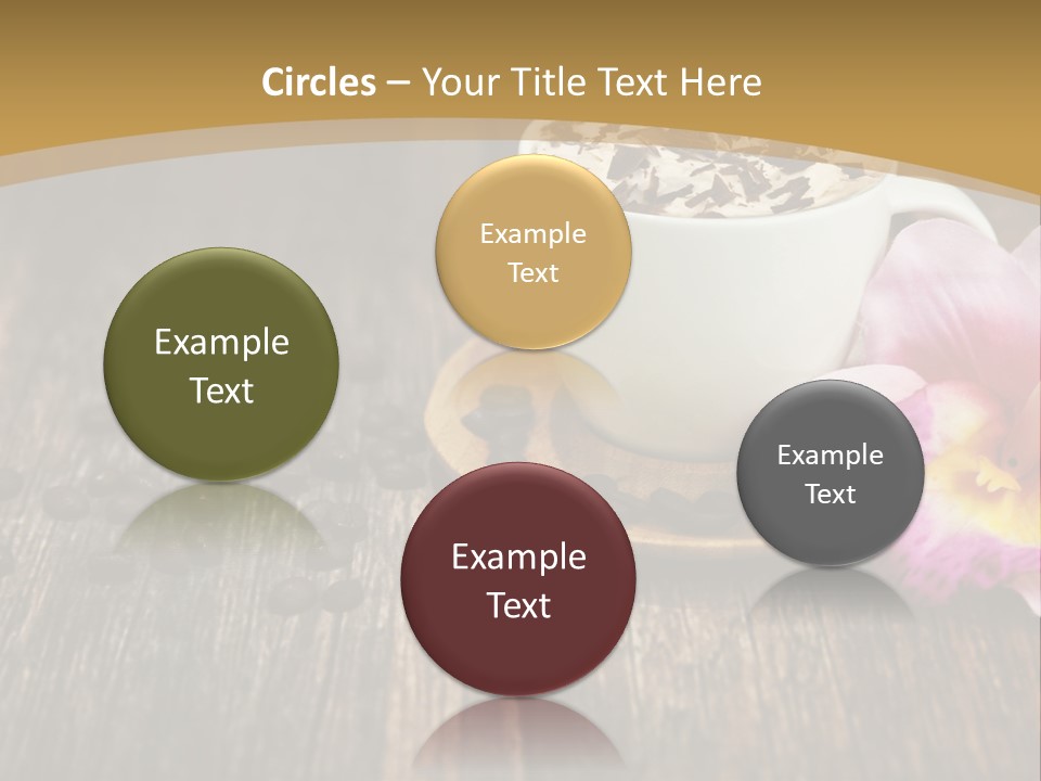 Coffee Cup Literature Aroma PowerPoint Template