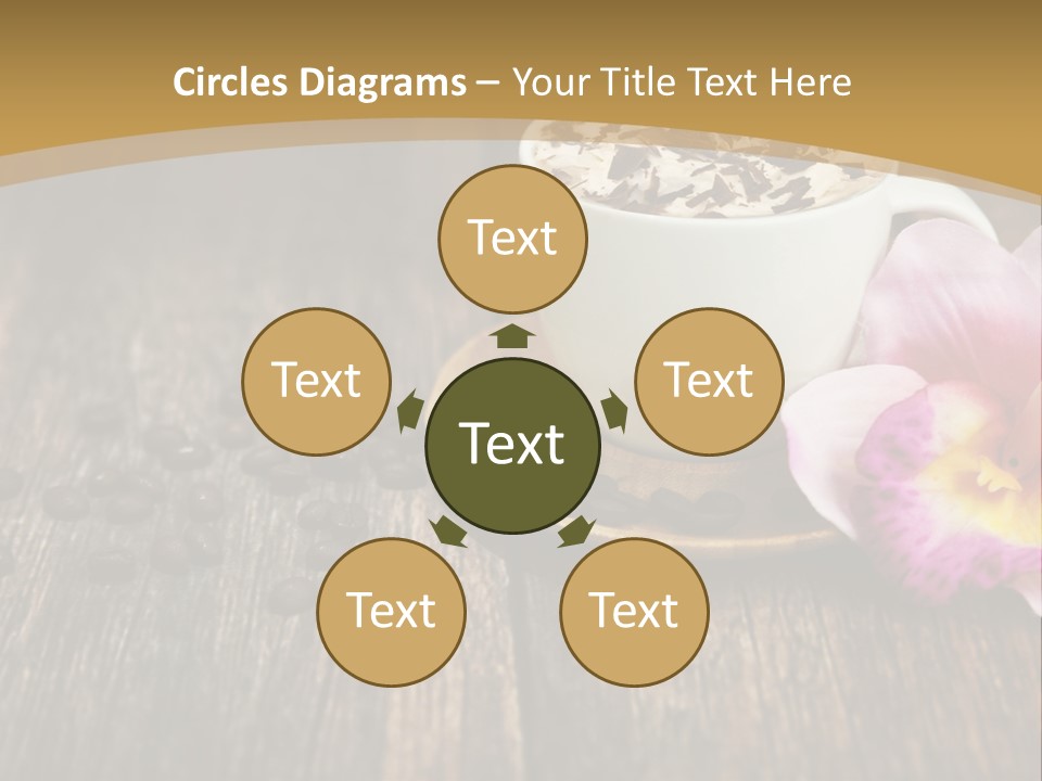 Coffee Cup Literature Aroma PowerPoint Template