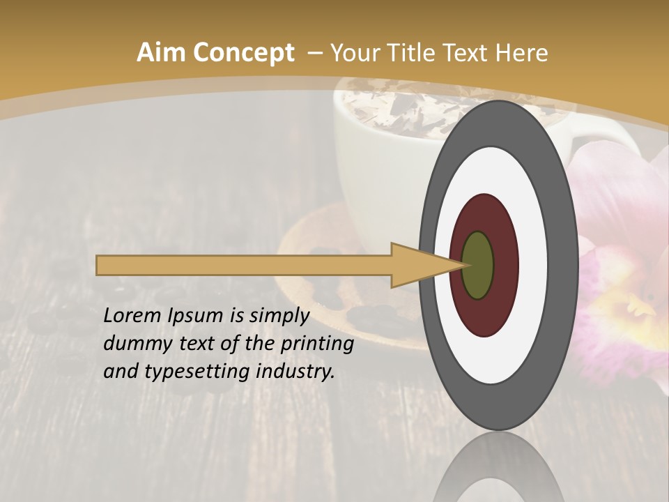 Coffee Cup Literature Aroma PowerPoint Template