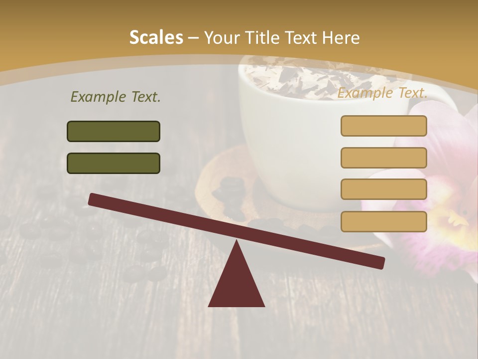 Coffee Cup Literature Aroma PowerPoint Template