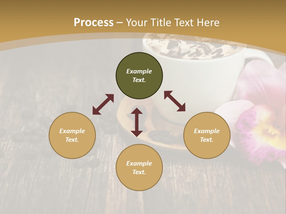 Coffee Cup Literature Aroma PowerPoint Template