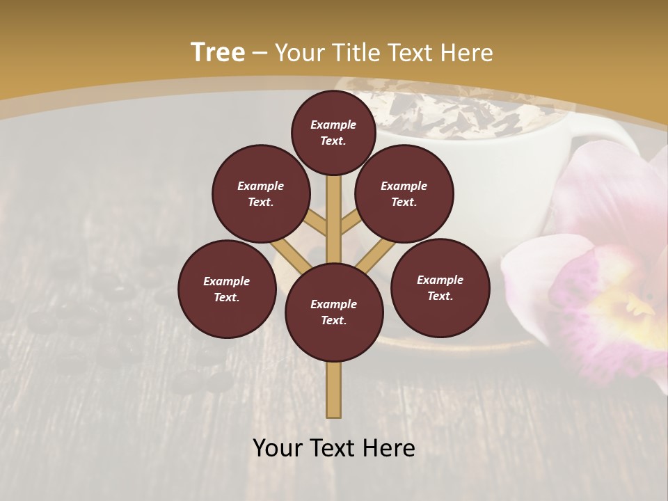 Coffee Cup Literature Aroma PowerPoint Template