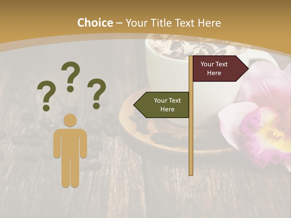 Coffee Cup Literature Aroma PowerPoint Template