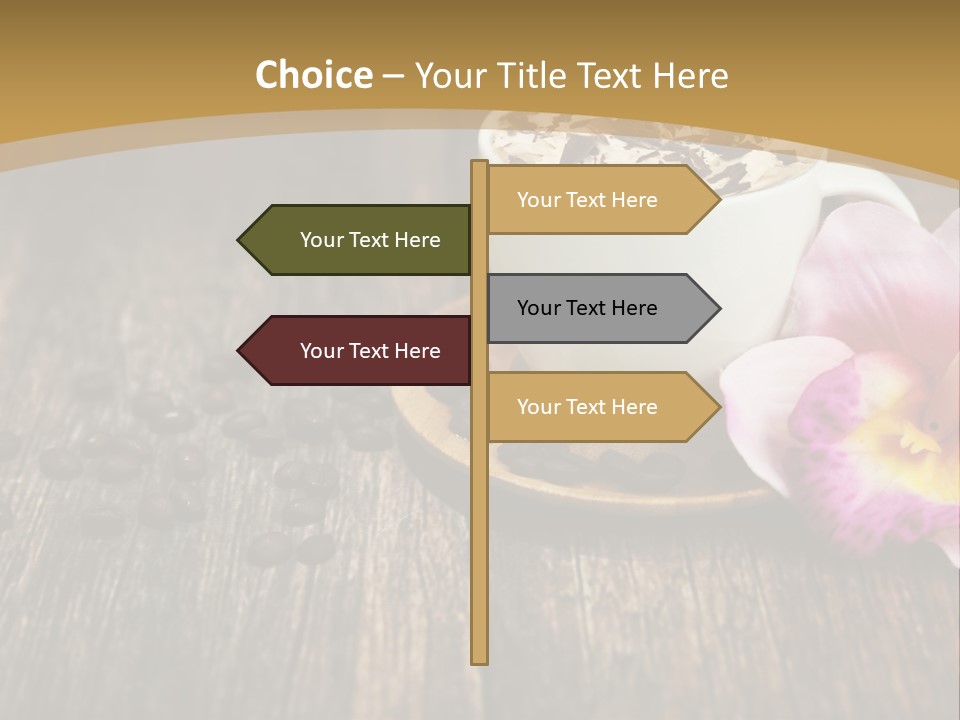 Coffee Cup Literature Aroma PowerPoint Template