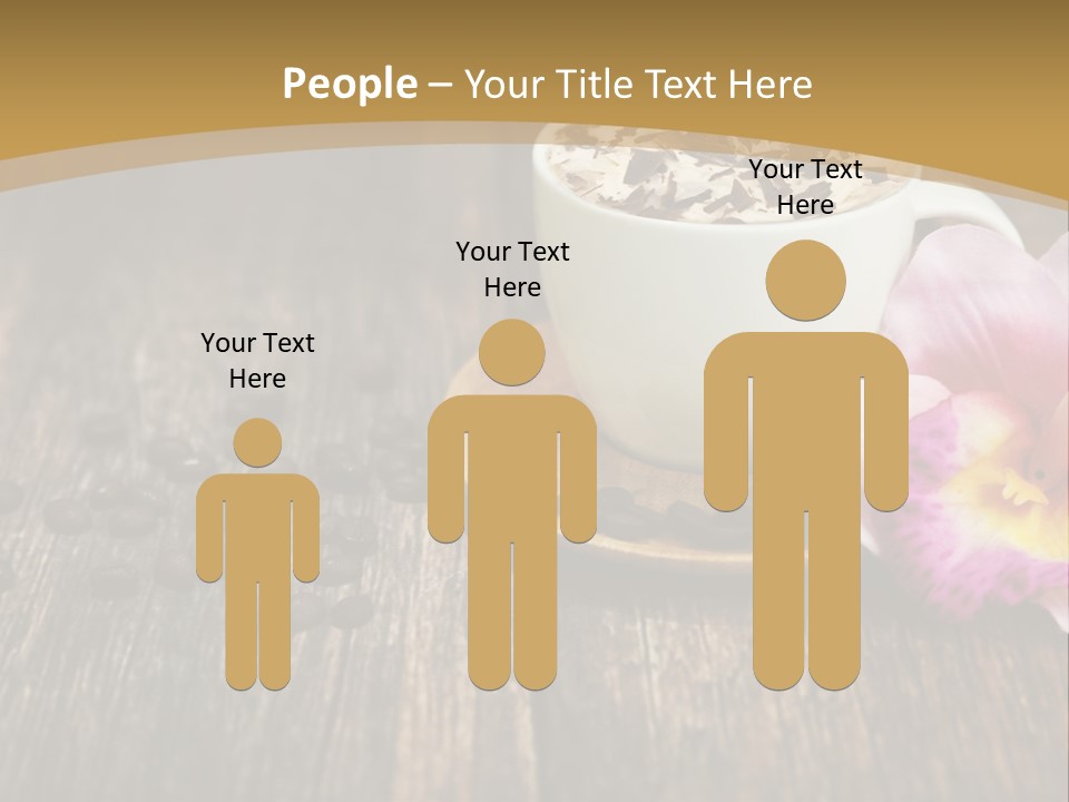 Coffee Cup Literature Aroma PowerPoint Template