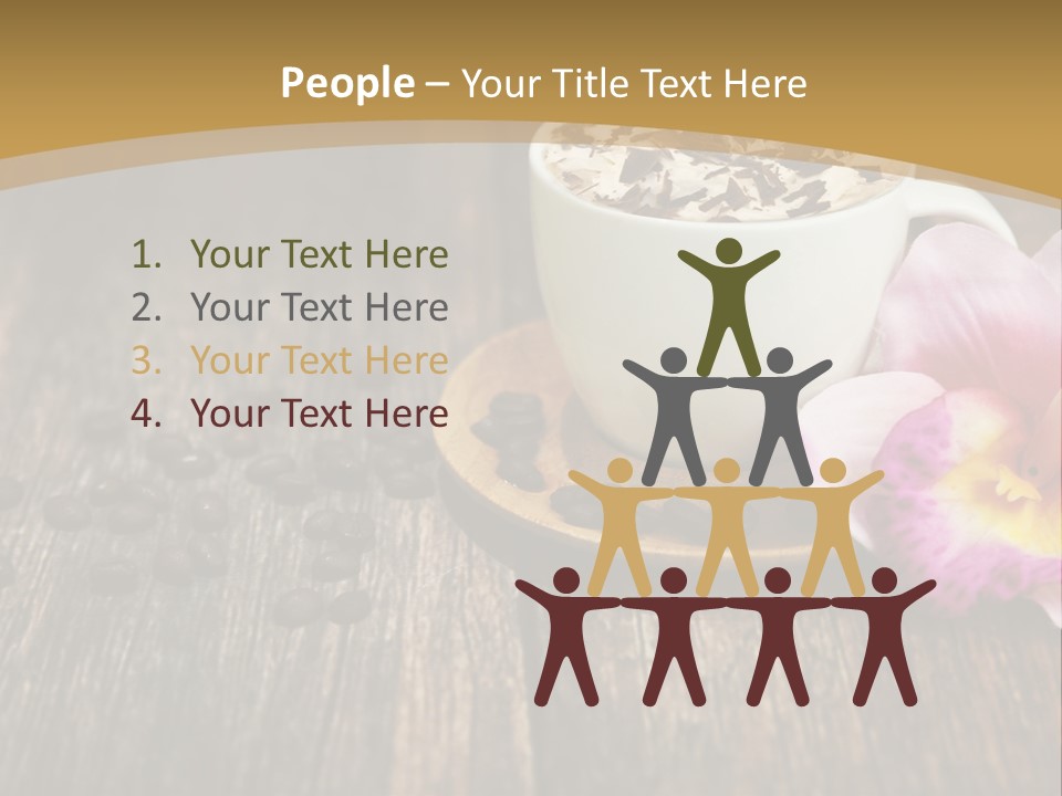 Coffee Cup Literature Aroma PowerPoint Template