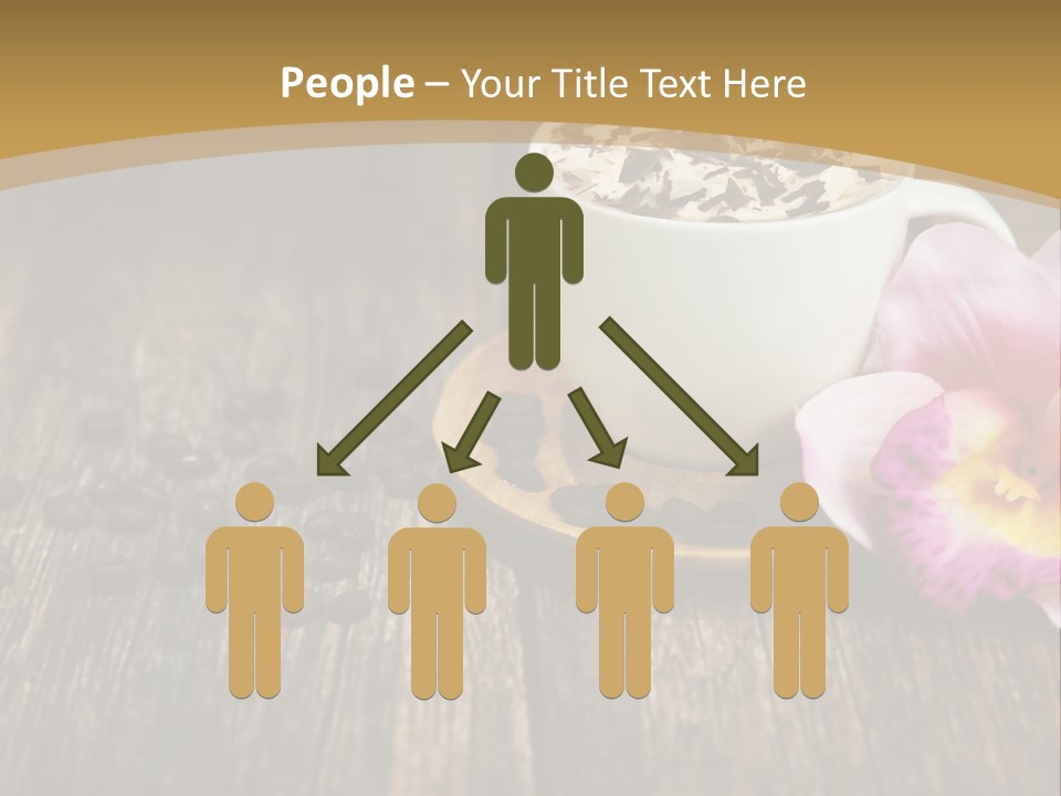Coffee Cup Literature Aroma PowerPoint Template