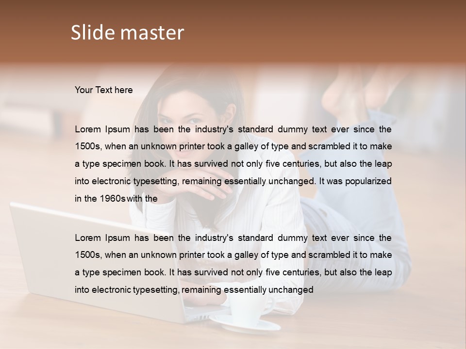 Haare Mobil Ausstrahlung PowerPoint Template