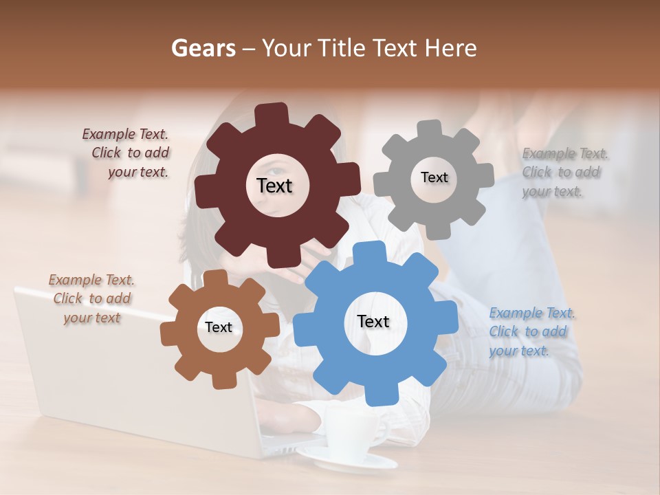 Haare Mobil Ausstrahlung PowerPoint Template