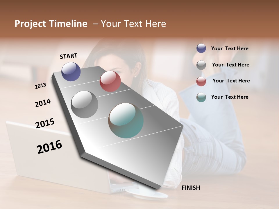 Haare Mobil Ausstrahlung PowerPoint Template