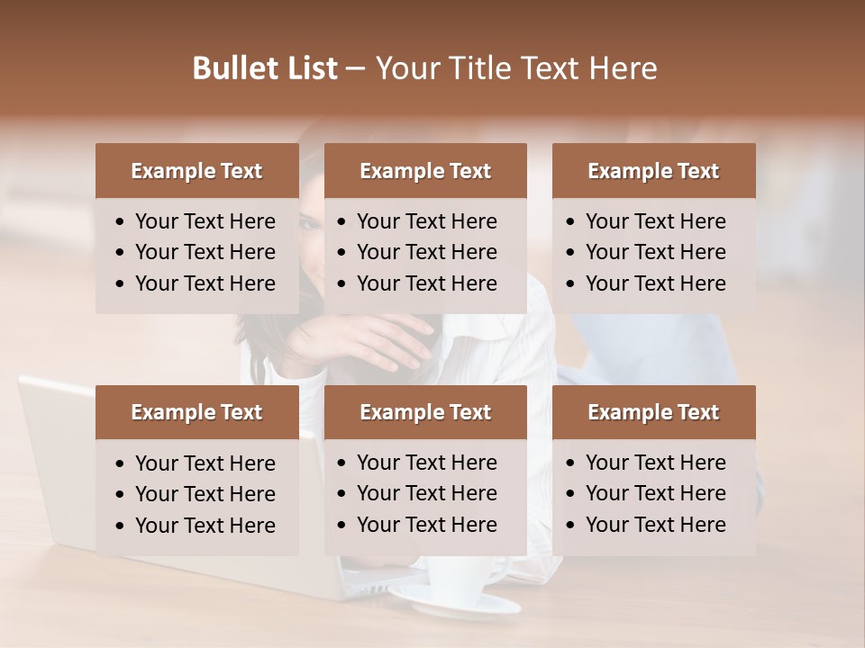 Haare Mobil Ausstrahlung PowerPoint Template