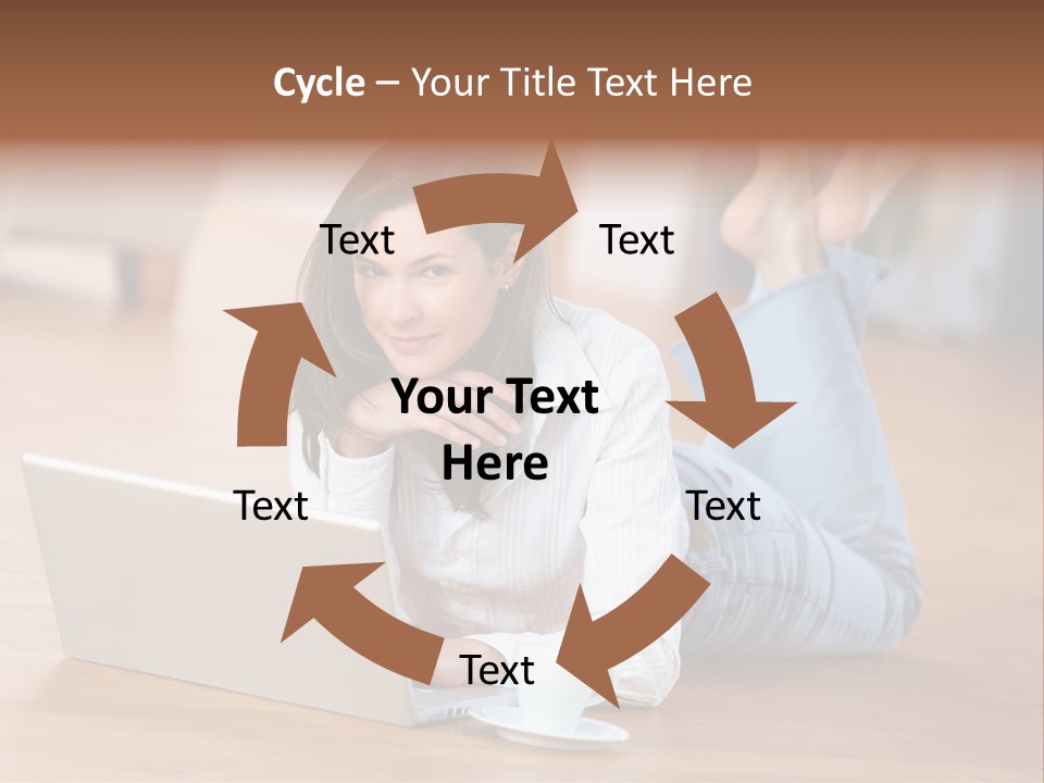 Haare Mobil Ausstrahlung PowerPoint Template