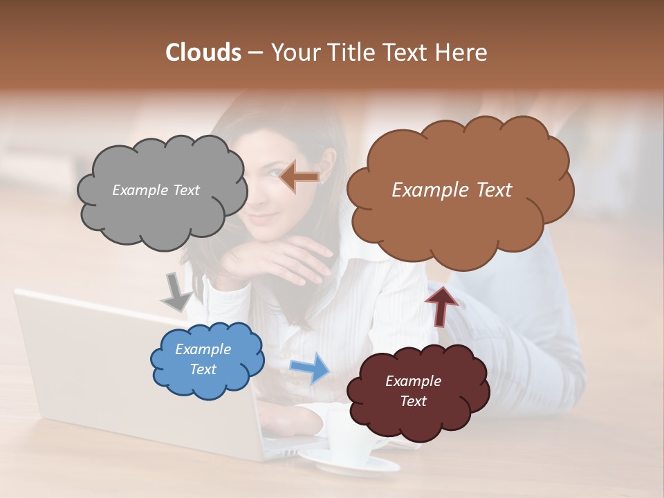 Haare Mobil Ausstrahlung PowerPoint Template