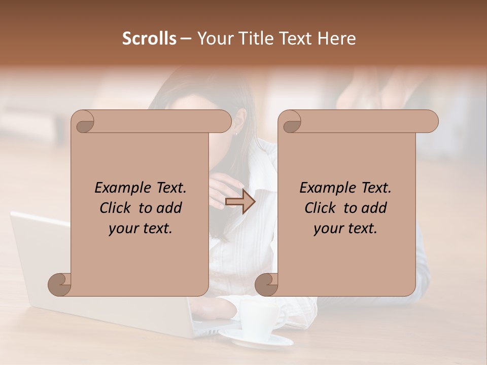 Haare Mobil Ausstrahlung PowerPoint Template