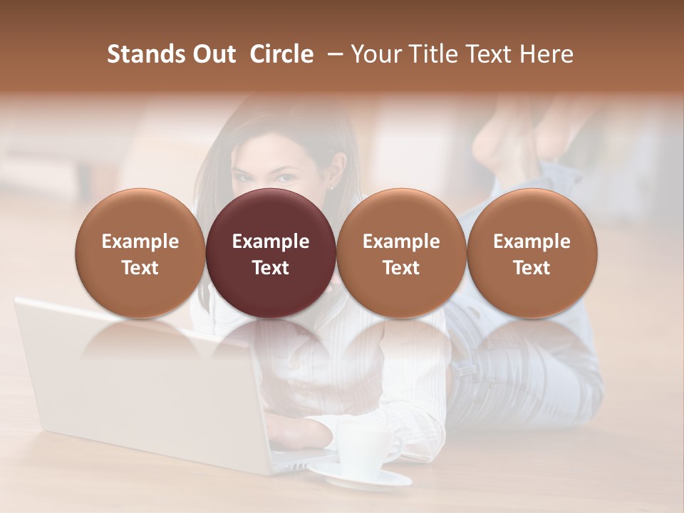 Haare Mobil Ausstrahlung PowerPoint Template