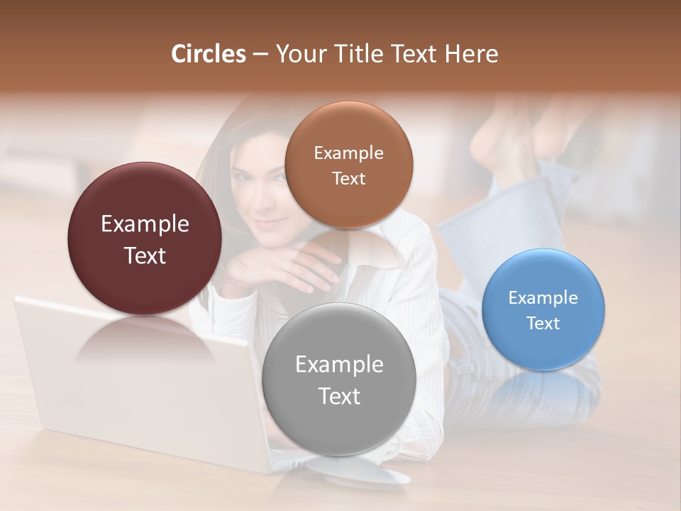 Haare Mobil Ausstrahlung PowerPoint Template