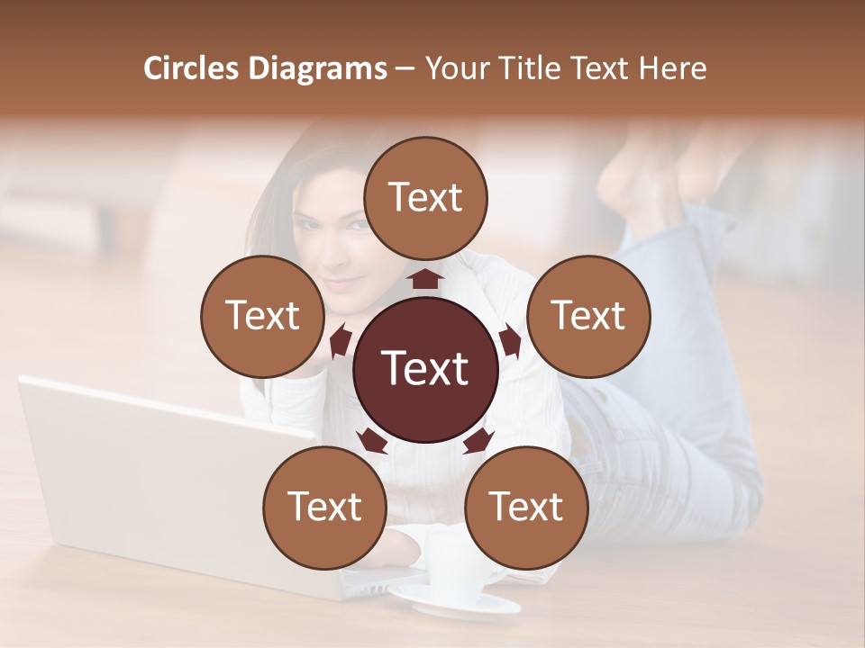 Haare Mobil Ausstrahlung PowerPoint Template