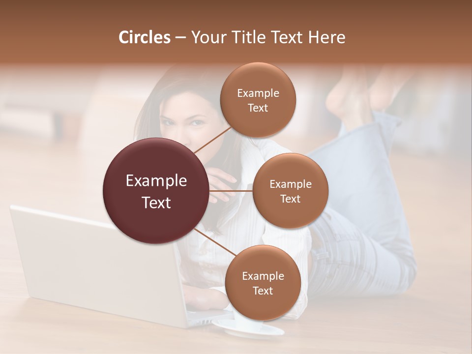 Haare Mobil Ausstrahlung PowerPoint Template