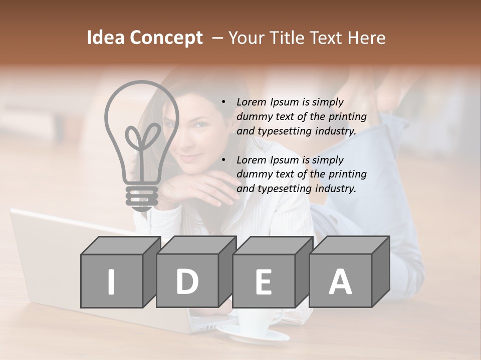 Haare Mobil Ausstrahlung PowerPoint Template