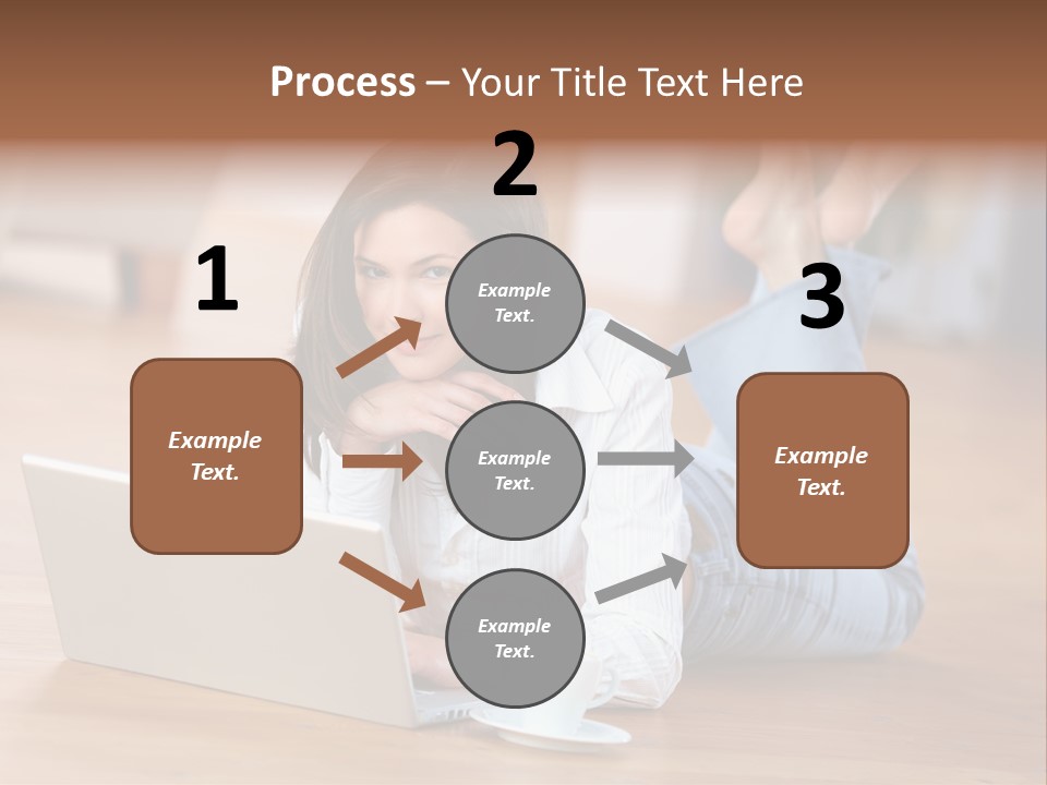 Haare Mobil Ausstrahlung PowerPoint Template