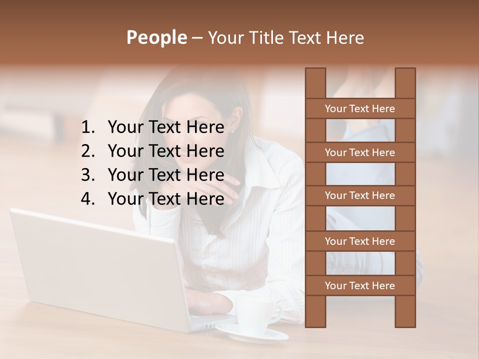 Haare Mobil Ausstrahlung PowerPoint Template