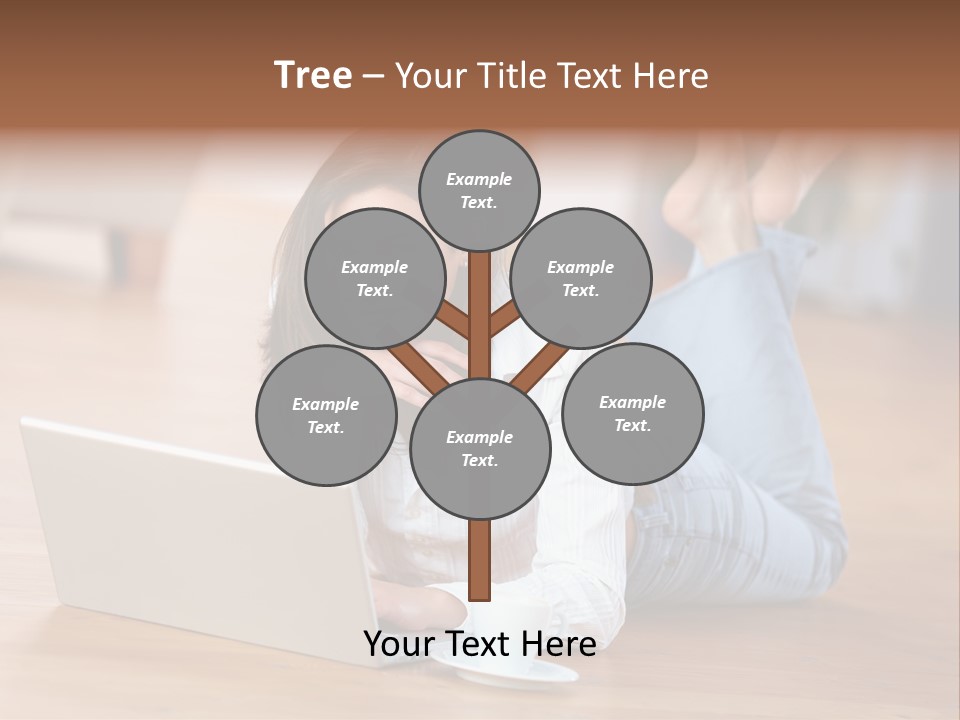 Haare Mobil Ausstrahlung PowerPoint Template