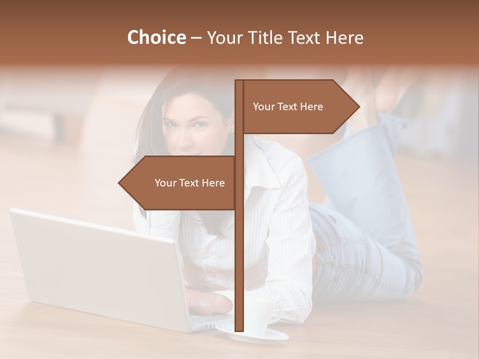 Haare Mobil Ausstrahlung PowerPoint Template