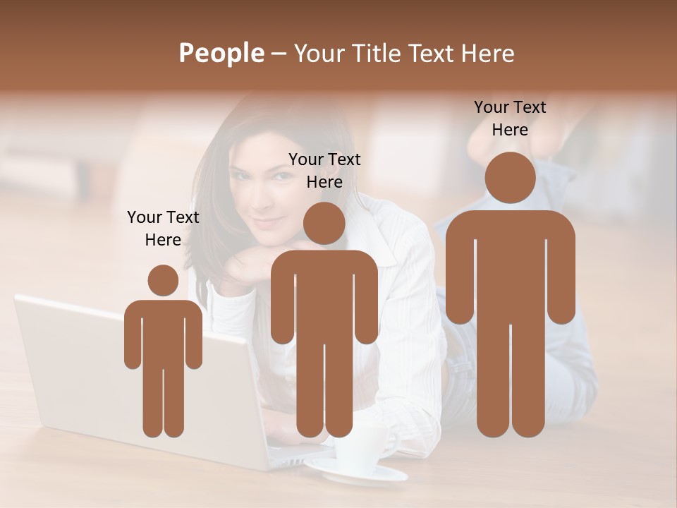 Haare Mobil Ausstrahlung PowerPoint Template