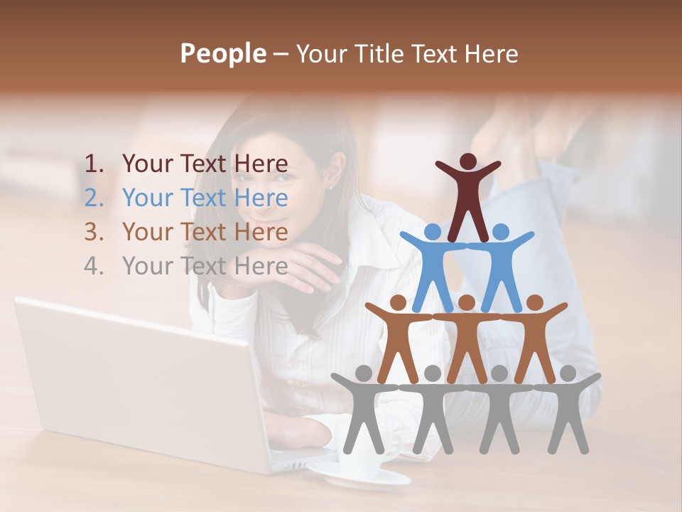 Haare Mobil Ausstrahlung PowerPoint Template