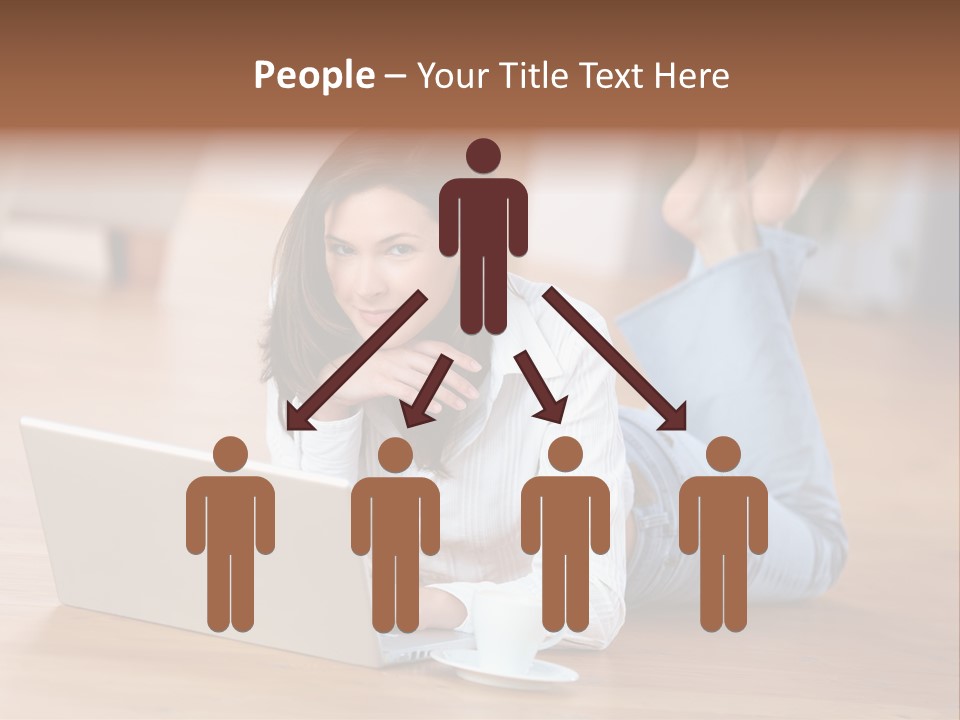 Haare Mobil Ausstrahlung PowerPoint Template