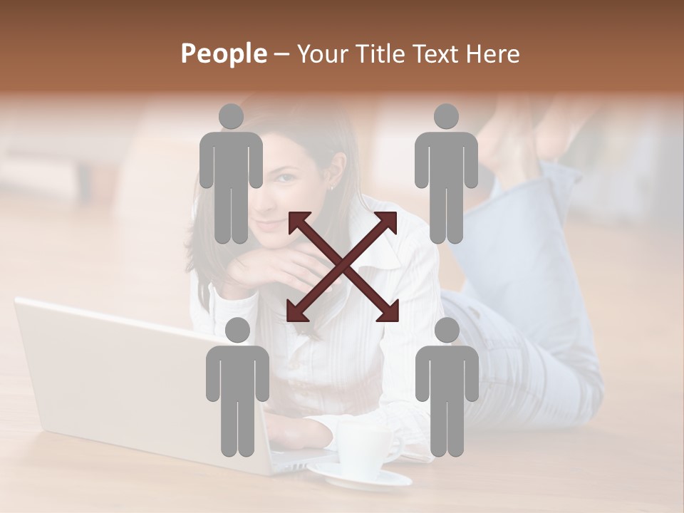 Haare Mobil Ausstrahlung PowerPoint Template