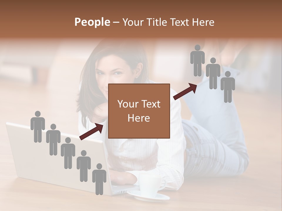 Haare Mobil Ausstrahlung PowerPoint Template