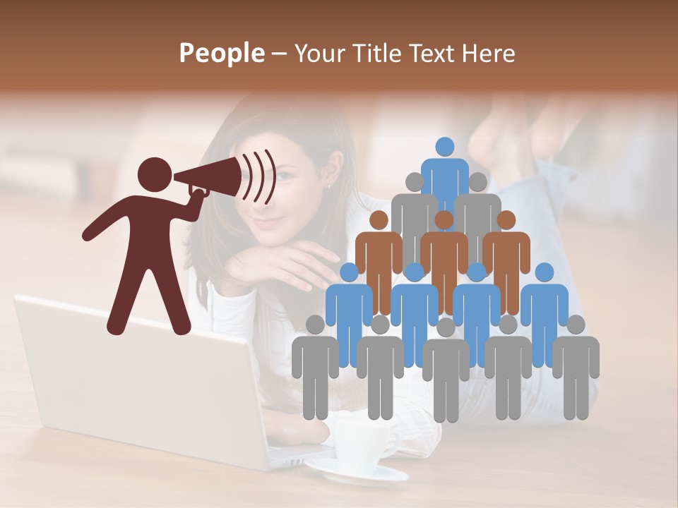 Haare Mobil Ausstrahlung PowerPoint Template
