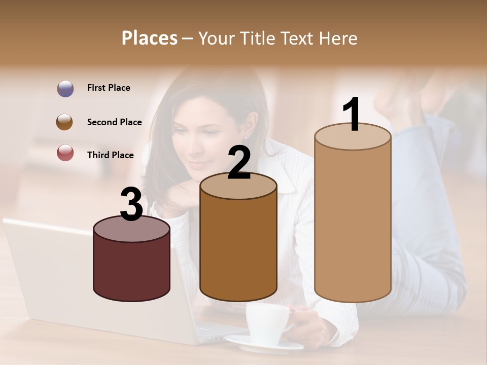 Chatten Bluse Frau PowerPoint Template