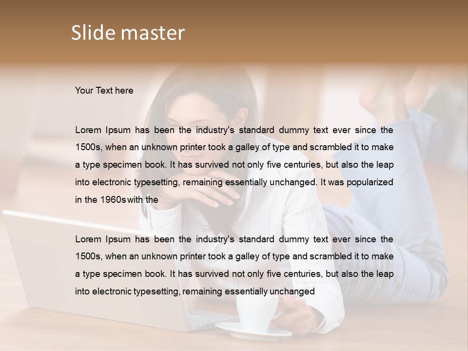 Chatten Bluse Frau PowerPoint Template