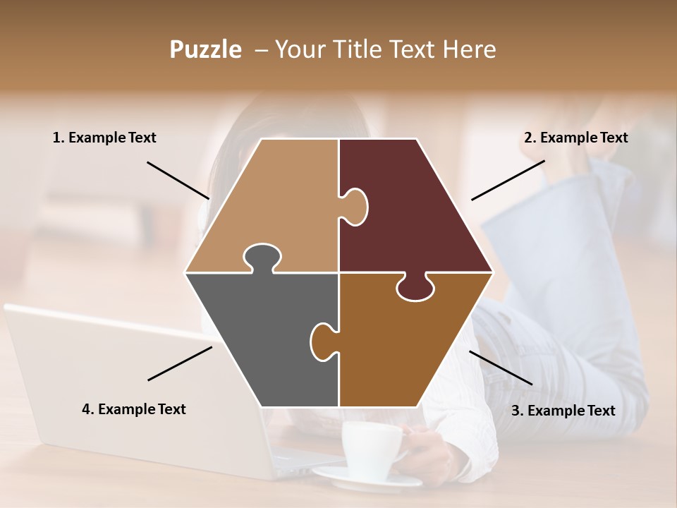 Chatten Bluse Frau PowerPoint Template