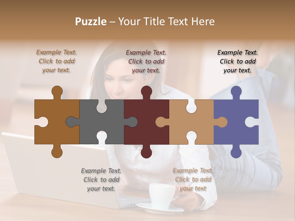 Chatten Bluse Frau PowerPoint Template