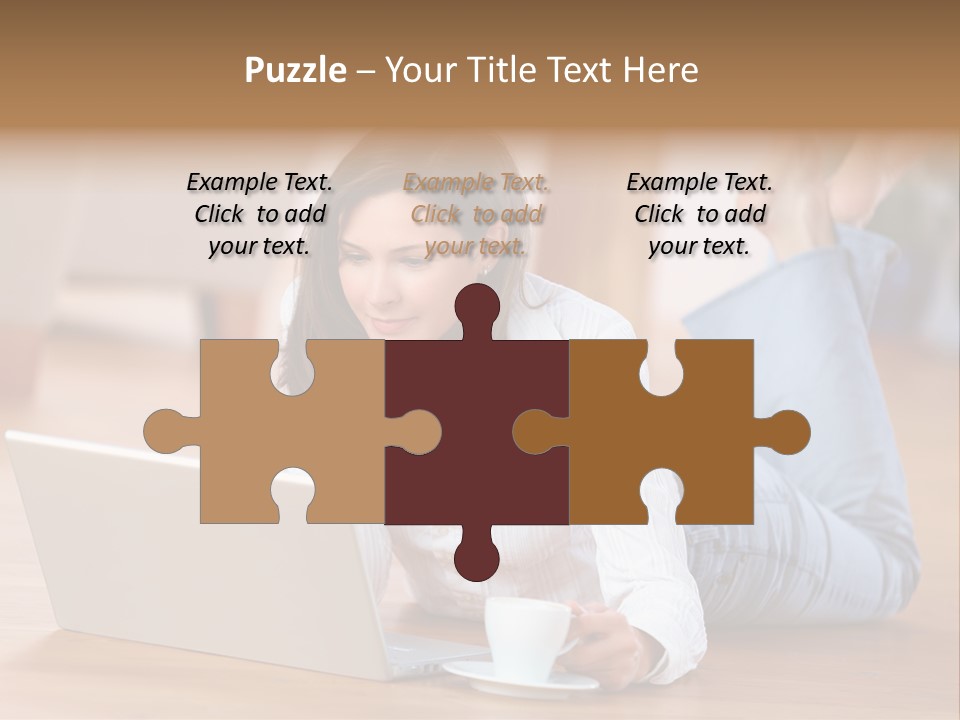 Chatten Bluse Frau PowerPoint Template