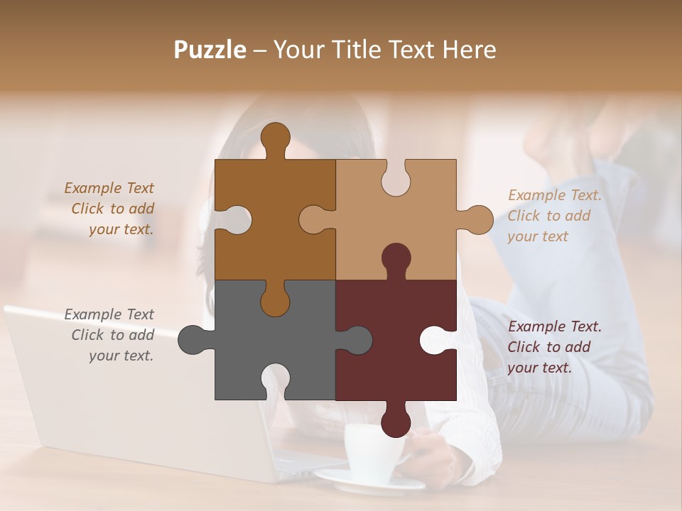 Chatten Bluse Frau PowerPoint Template