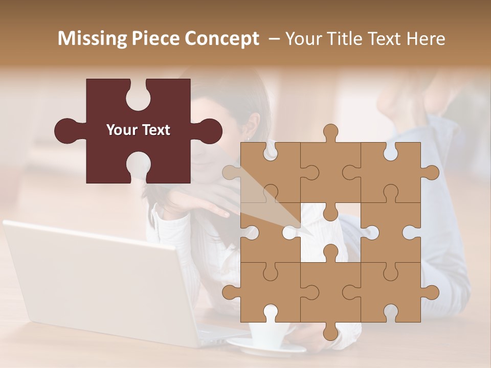 Chatten Bluse Frau PowerPoint Template