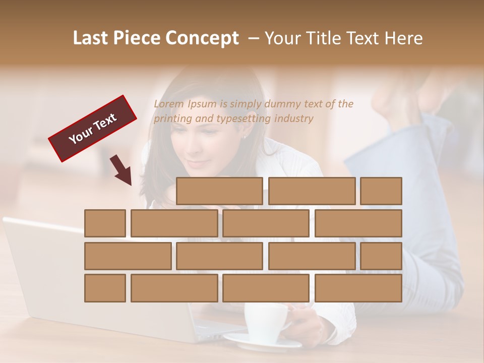 Chatten Bluse Frau PowerPoint Template