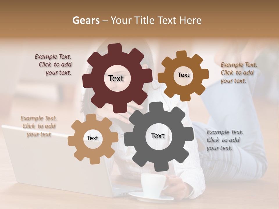 Chatten Bluse Frau PowerPoint Template