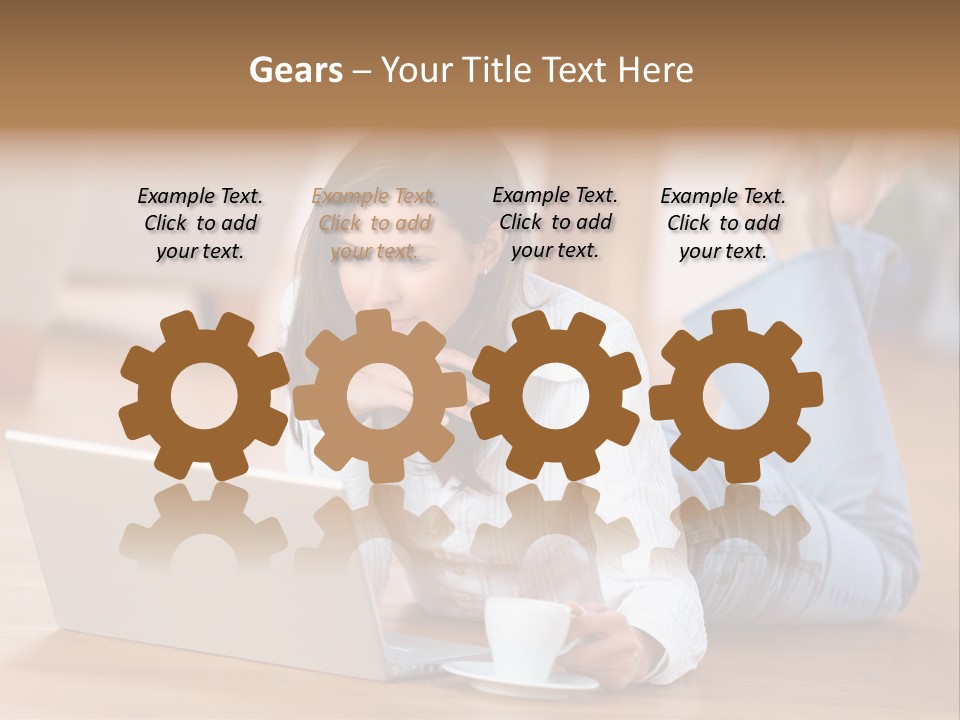 Chatten Bluse Frau PowerPoint Template